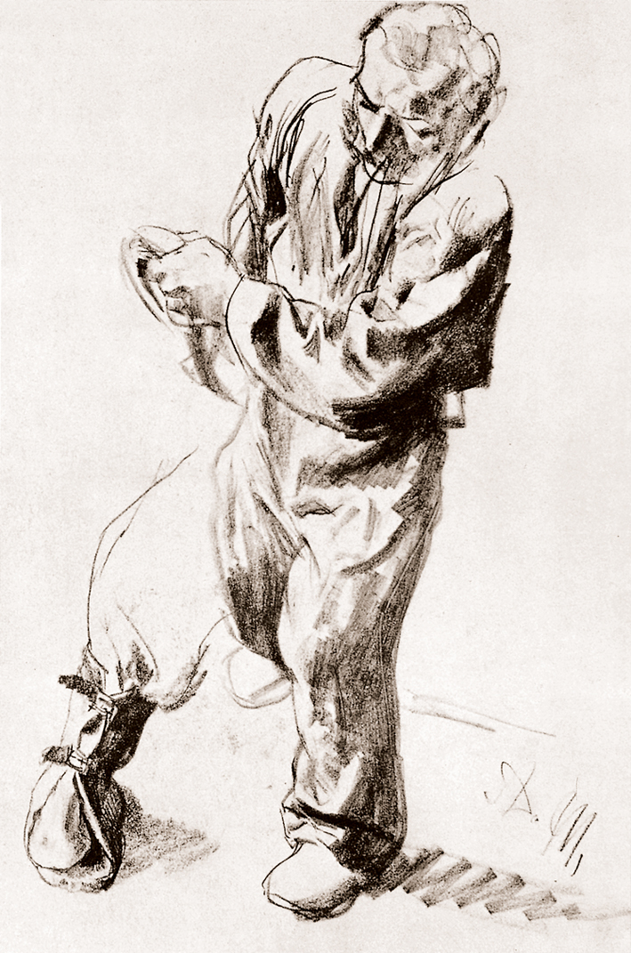  Adolpyh Von Menzel —— 工人的习作